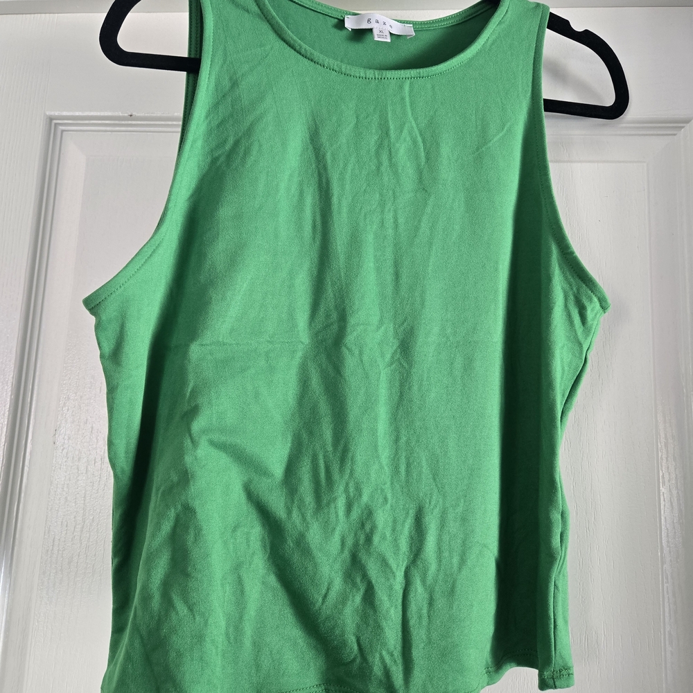 Green Sleeveless Women's Top